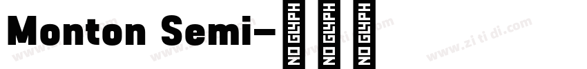 Monton Semi字体转换